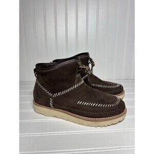 UGG Men's Campfire Pull-On Boots Stout Brown Suede Sz 8  1091731